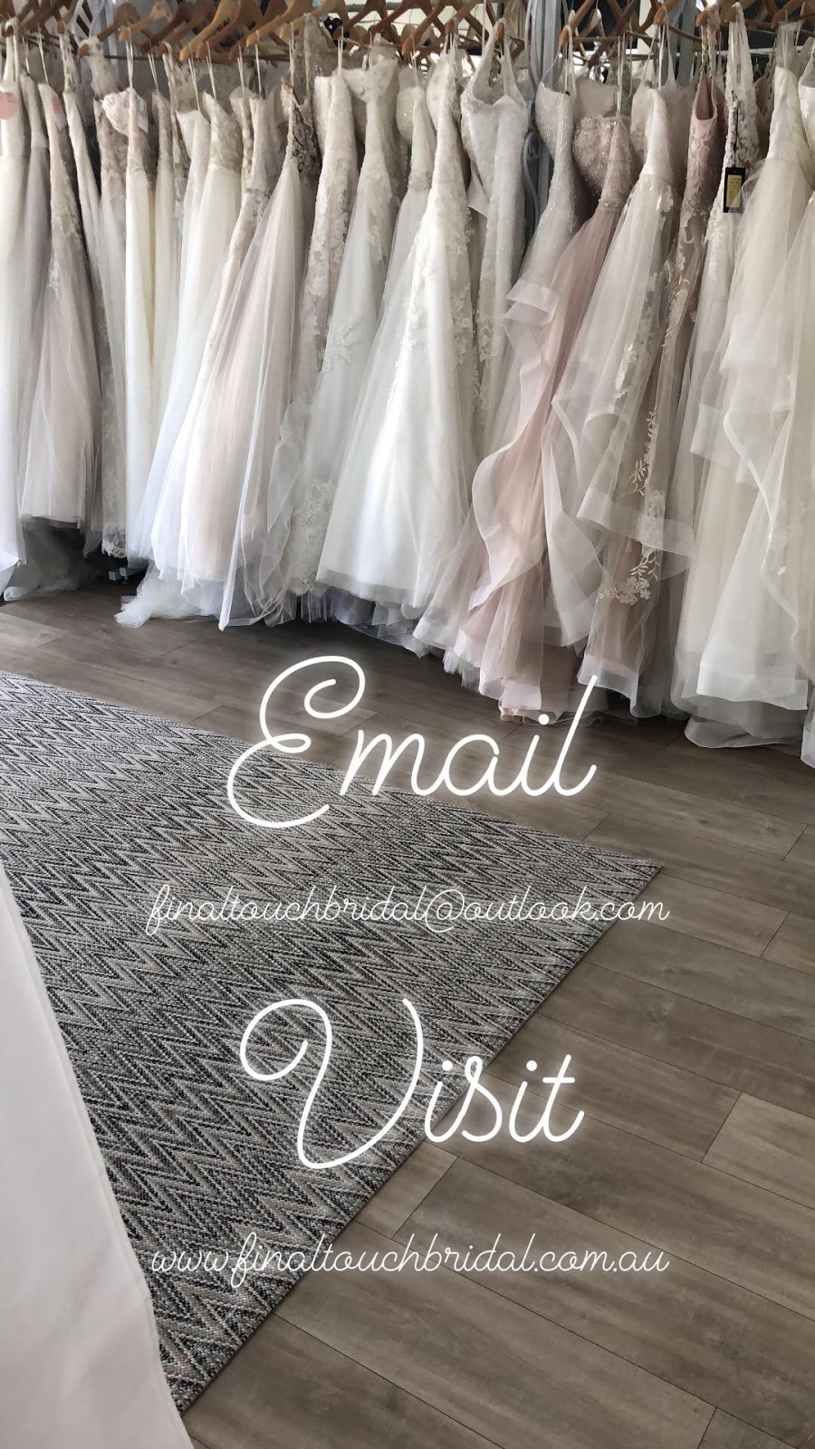 Final Touch Bridal | 11/54 Gindurra Rd, Somersby NSW 2250, Australia | Phone: 0416 430 414