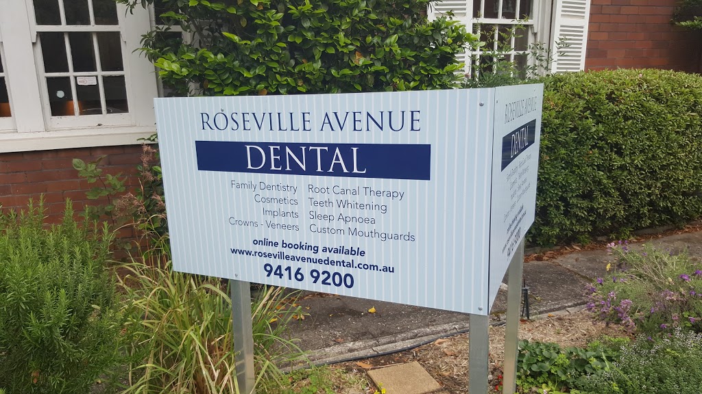 Roseville Avenue Dental | dentist | 1 Roseville Ave, Roseville NSW 2069, Australia | 0294169200 OR +61 2 9416 9200