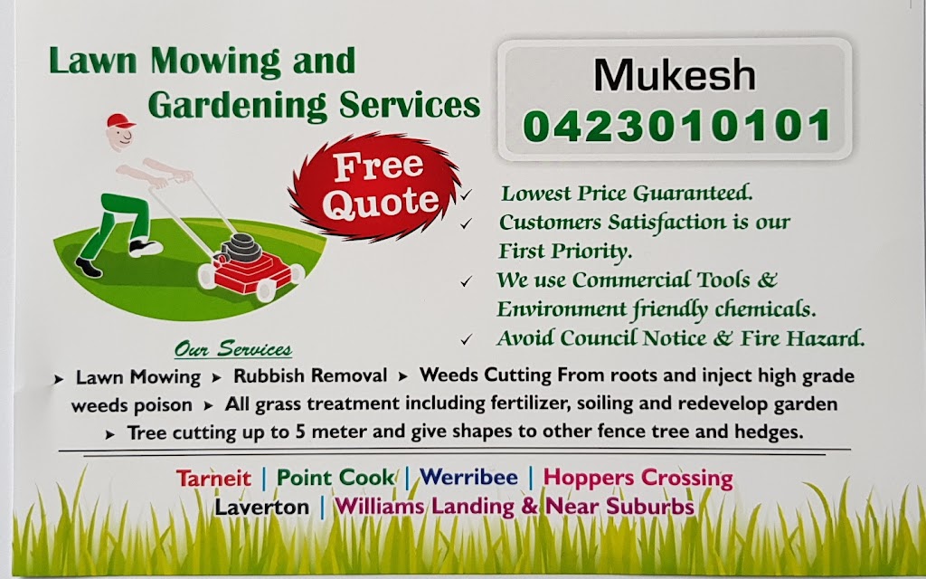 Mukesh Lawn mowing & Gardening Services | Morris Rd, Hoppers Crossing VIC 3029, Australia | Phone: 0423 010 101