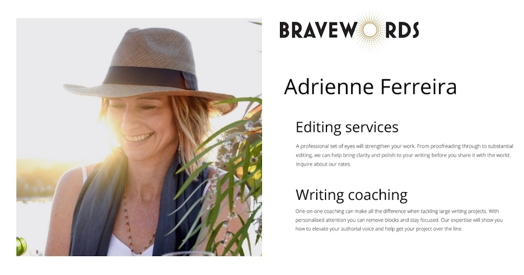 Bravewords Writing: Workshops & Services |  | 143 Hillside Rd, Avoca Beach NSW 2251, Australia | 0403820808 OR +61 403 820 808