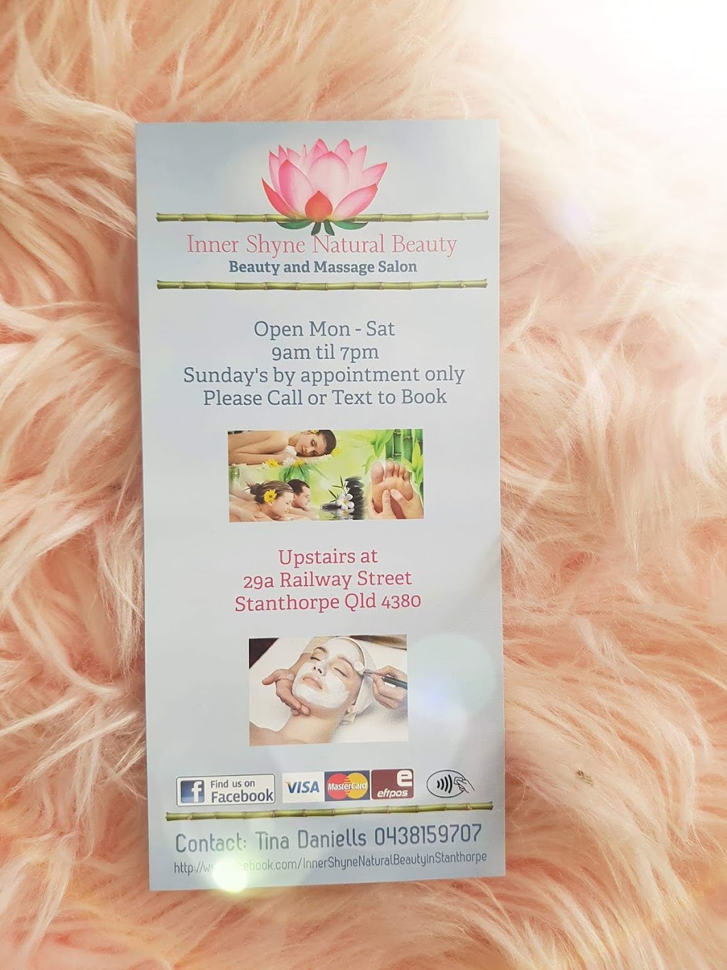 Inner Shyne Natural Beauty | 29 Railway St, Stanthorpe QLD 4380, Australia | Phone: 0438 159 707