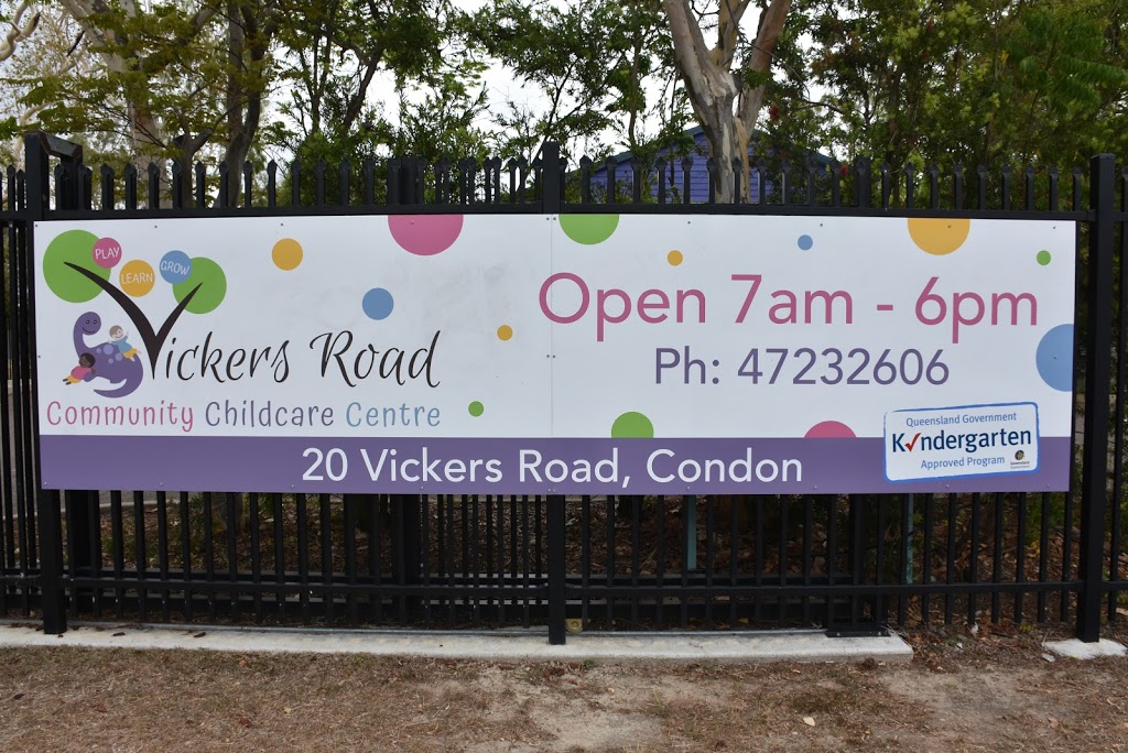 Vickers Road Community Childcare Centre |  | 20 S Vickers Rd, Condon QLD 4815, Australia | 0747232606 OR +61 7 4723 2606