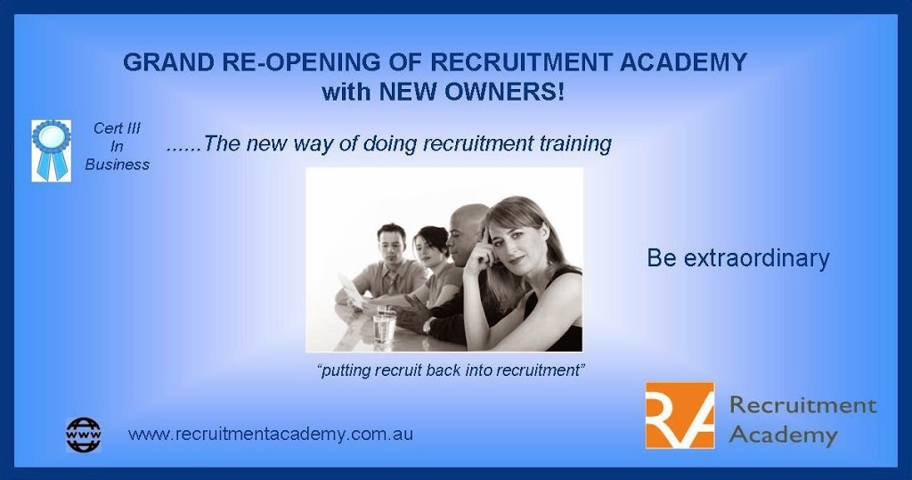 Recruitment Academy Pty Ltd. | 107 Ocean St, Narrabeen NSW 2101, Australia | Phone: (02) 9913 9585