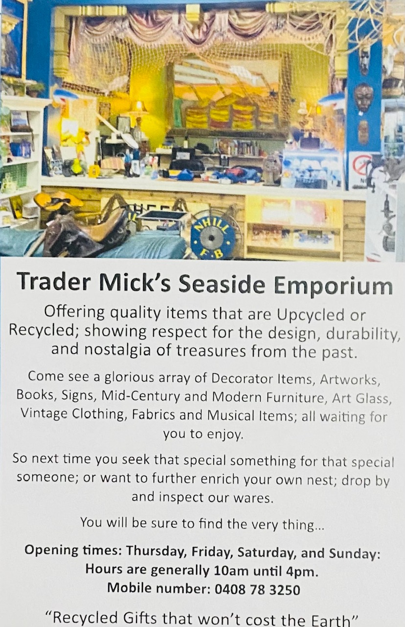 TRADER MICKS SEASIDE EMPORIUM | 26 Agnes St, Kingston SE SA 5275, Australia | Phone: 0408 783 250