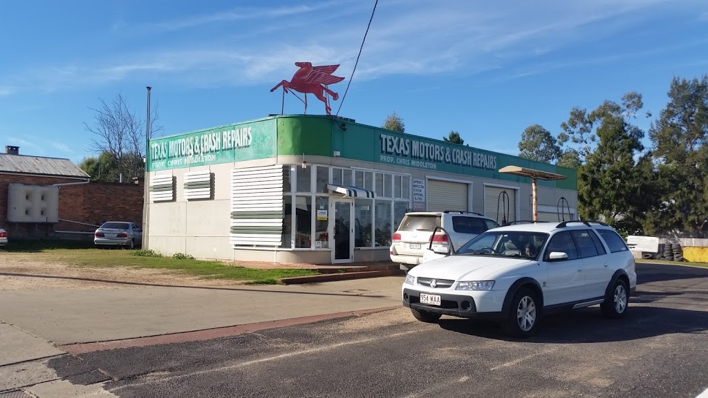 Texas Motors & Crash Repairs | gas station | 41 High St, Texas QLD 4385, Australia | 1300130027 OR +61 1300 130 027