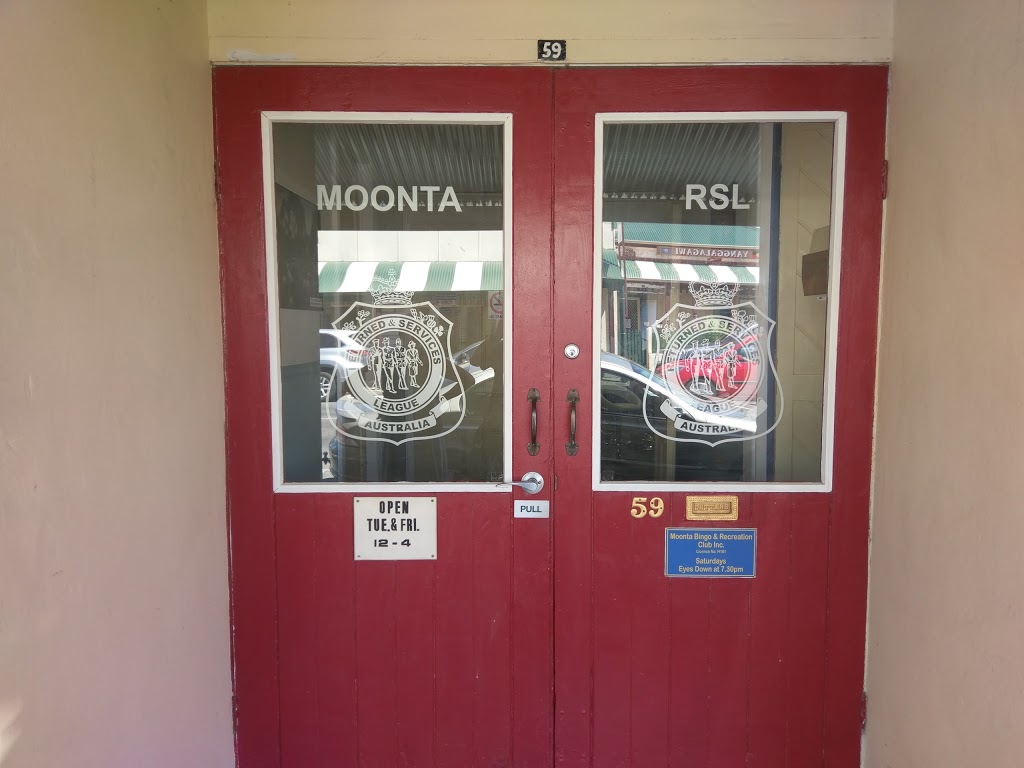 Moonta RSL | restaurant | 59 George St, Moonta SA 5558, Australia | 0888251240 OR +61 8 8825 1240