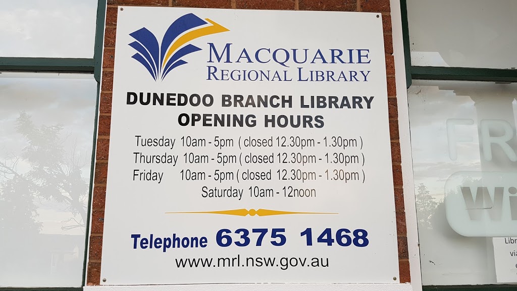 Dunedoo Library | library | 42 Bolaro St, Dunedoo NSW 2844, Australia | 0263751468 OR +61 2 6375 1468
