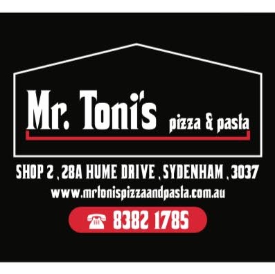 Mr. Toni’s Pizza and Pasta | restaurant | Unit 2/28A Hume Dr, Sydenham VIC 3037, Australia | 0383821785 OR +61 3 8382 1785