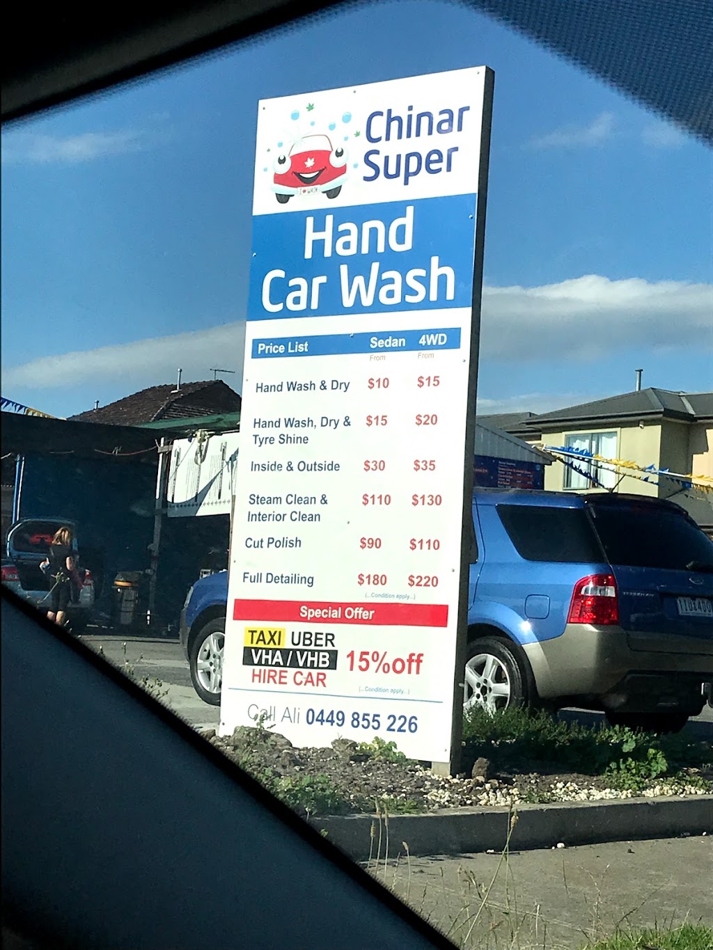 Chinar Super Hand Car Wash | car wash | 770 Pasco vale rd, Glenroy VIC 3046, Australia | 0449855226 OR +61 449 855 226