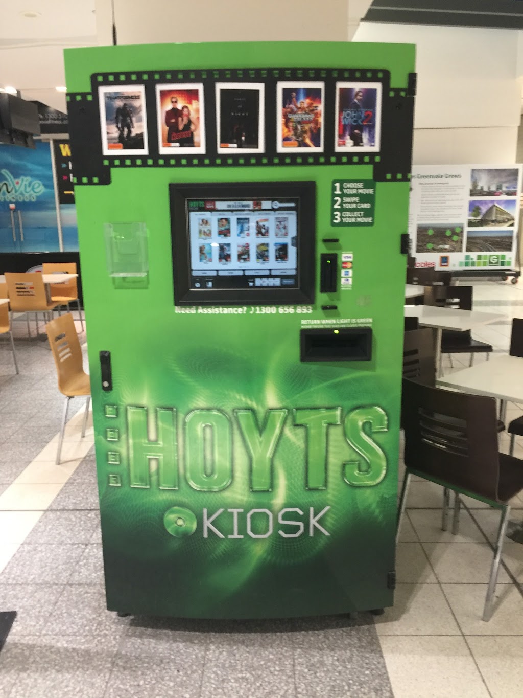 Hoyts Kiosk | movie rental | K05/1/11 Greenvale Dr, Greenvale VIC 3059, Australia | 1300656893 OR +61 1300 656 893