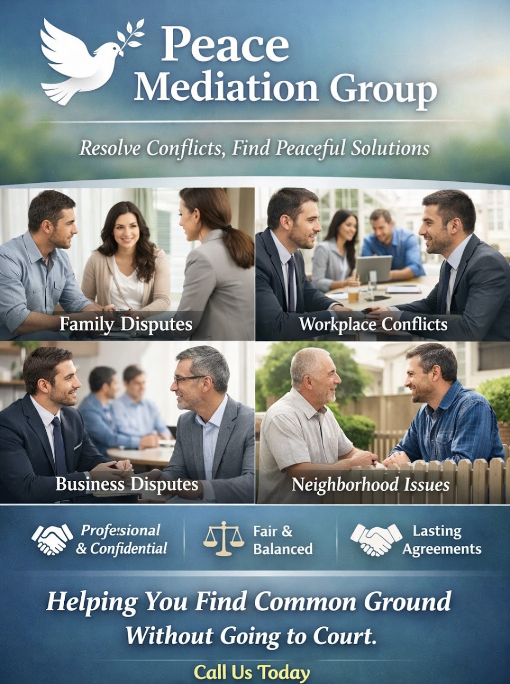 Peace Mediation Group | 4 Moxon Rd, Burbank QLD 4156, Australia | Phone: 0481 861 461