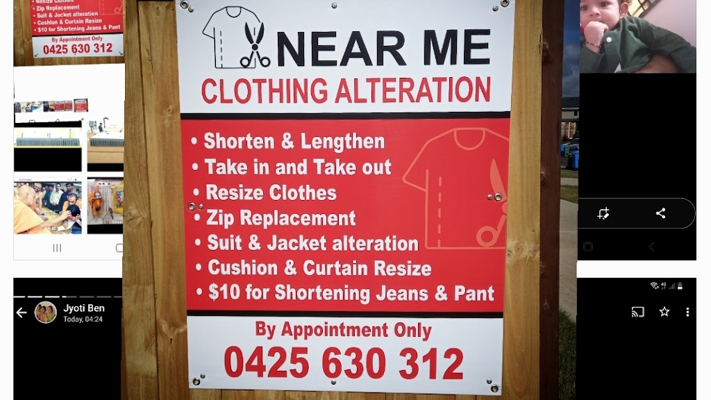 Near Me Alterations & Tailoring | 49 Hartleigh St, Clyde VIC 3978, Australia | Phone: 0425 630 312