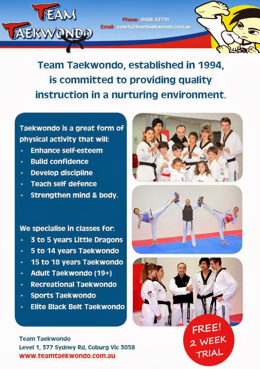 Team Taekwondo | 592 Sydney Rd, Coburg VIC 3058, Australia | Phone: 0408 437 111