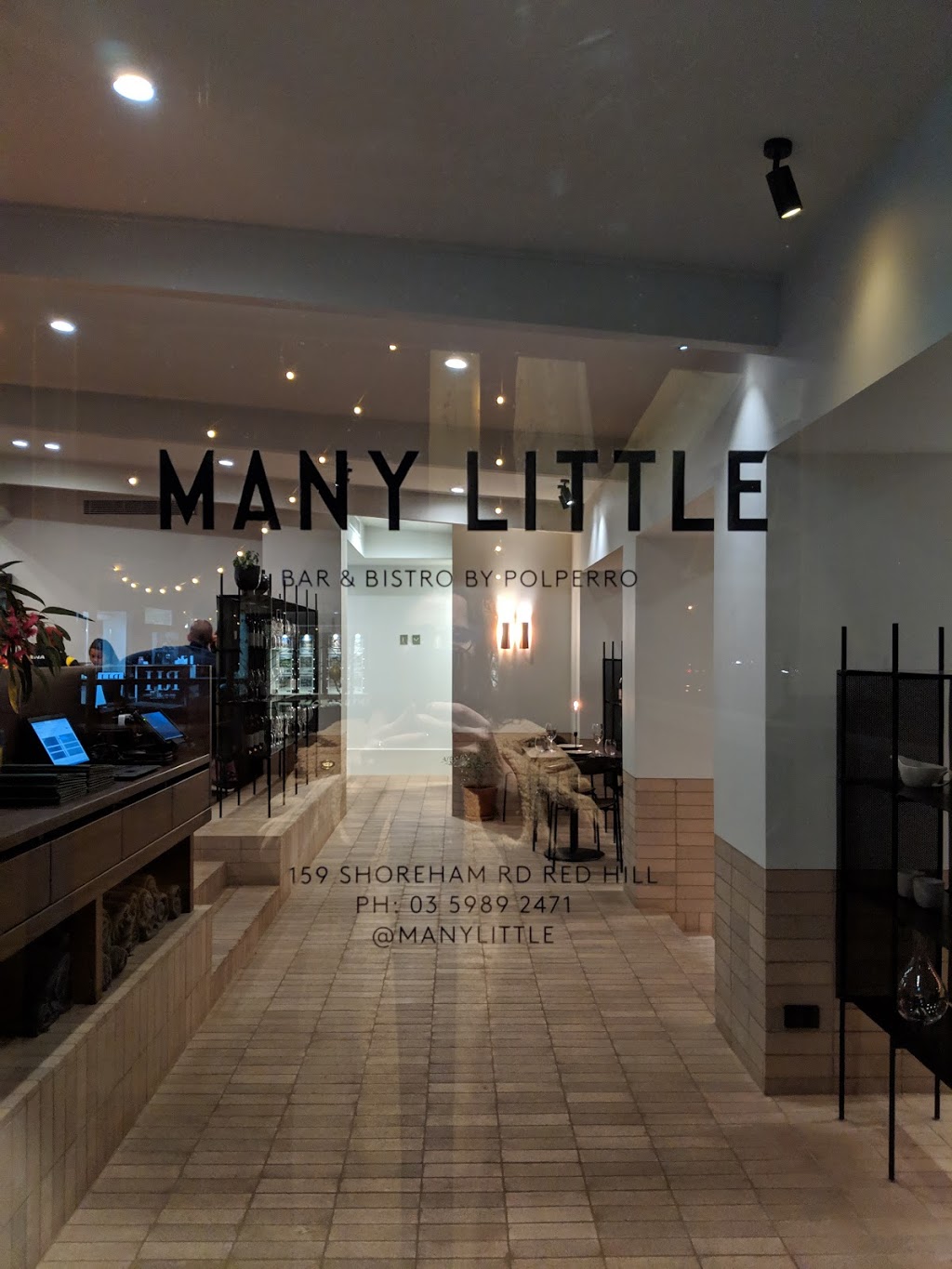 Many Little Bar & Bistro | restaurant | 2-5/159 Shoreham Rd, Red Hill South VIC 3937, Australia | 0359892471 OR +61 3 5989 2471