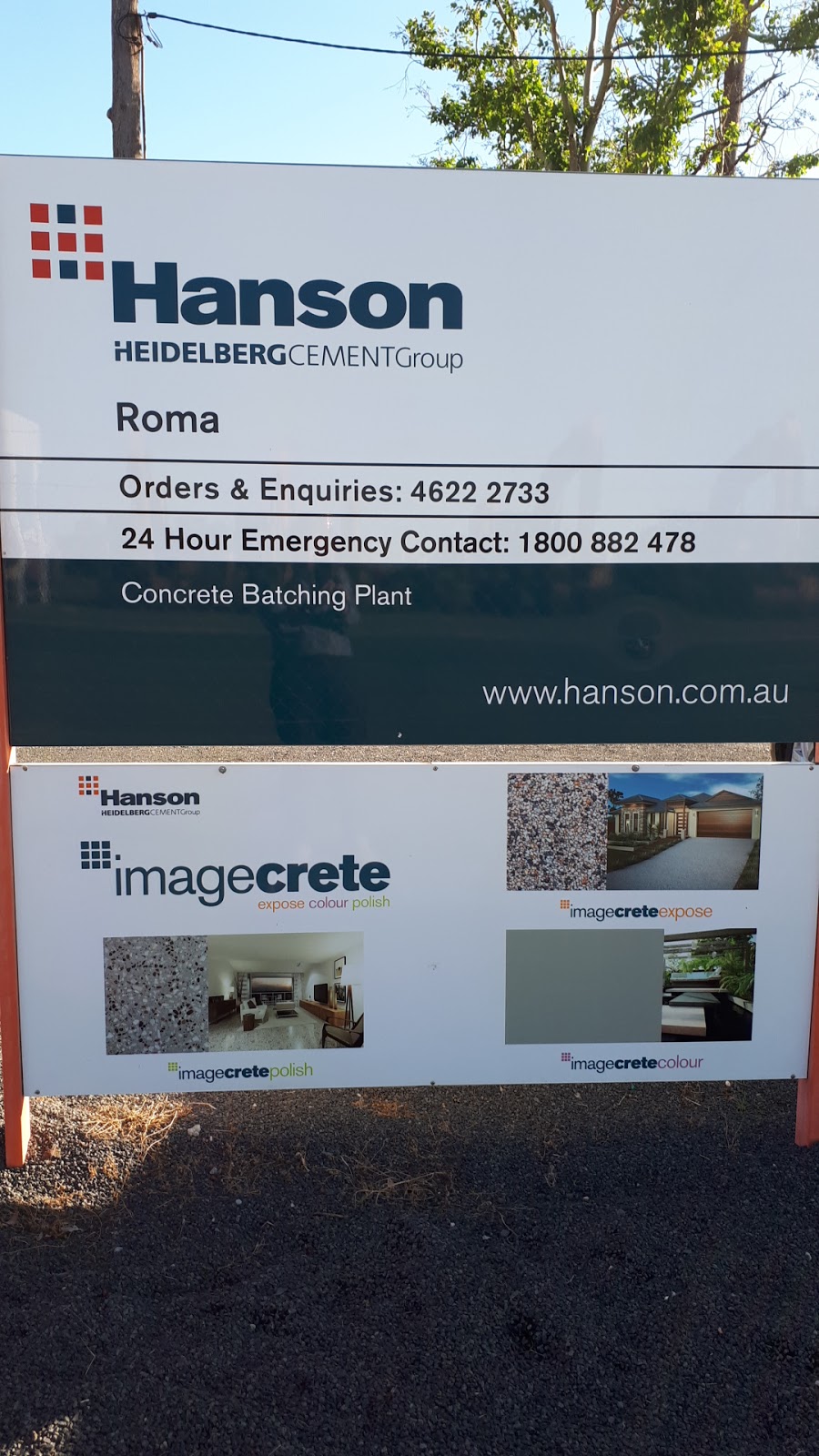 Hanson Australia | 187 Raglan St, Roma QLD 4455, Australia | Phone: (07) 4622 2733