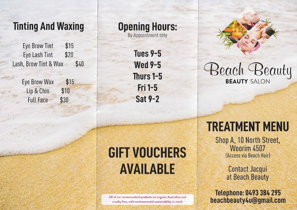 Beach Beauty | 10 North St, Woorim QLD 4507, Australia | Phone: 0493 384 295