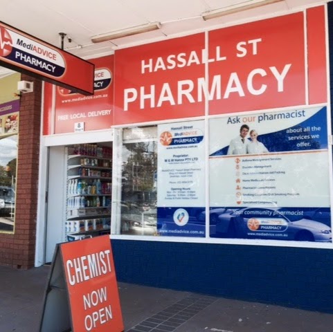 Mediadvice Hassall Street Pharmacy (4/8 Hassall St) Opening Hours