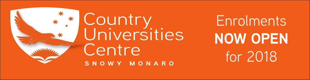 Country Universities Centre Snowy Monaro | university | 38 Bombala St, Cooma NSW 2630, Australia | 0264523368 OR +61 2 6452 3368