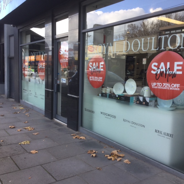 Royal Doulton Warehouse Outlet | 721 High St, Armadale VIC 3143, Australia | Phone: (03) 9576 2364