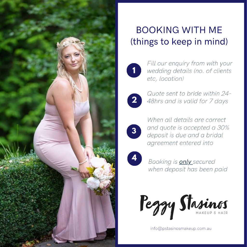 Peggy Stasinos Makeup Artist | 18 Dalston Rd, Hughesdale VIC 3166, Australia | Phone: 0413 042 303