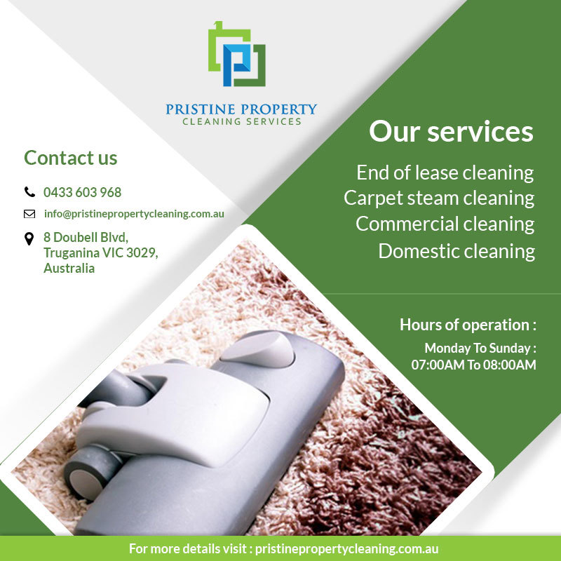 Pristine Property Cleaning Services - Carpet Steam Cleaning & En | laundry | 8 Doubell Blvd, Truganina VIC 3029, Australia | 0433603968 OR +61 433 603 968
