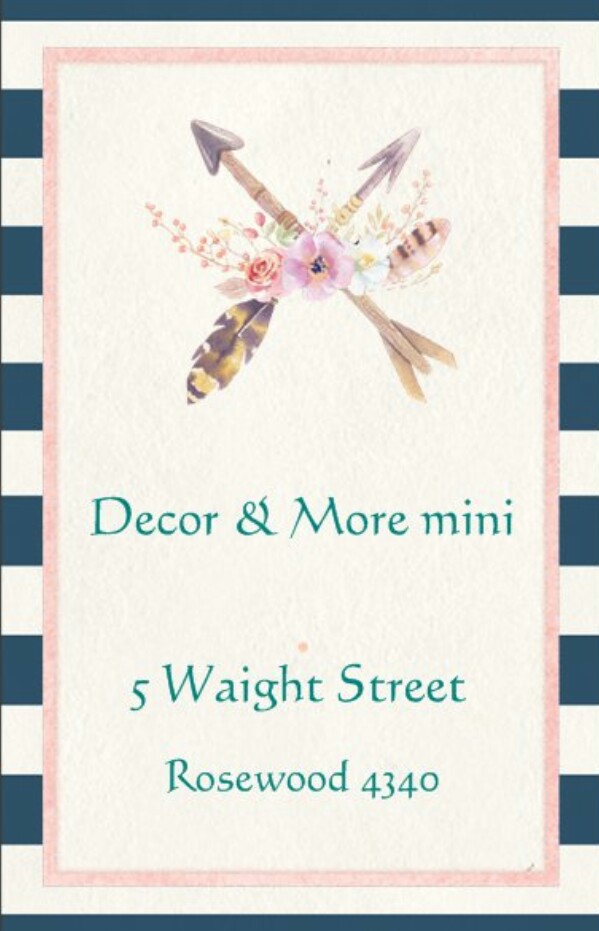 Decor & More mini | shopping mall | 5 Waight St, Rosewood QLD 4340, Australia | 0466803317 OR +61 466 803 317