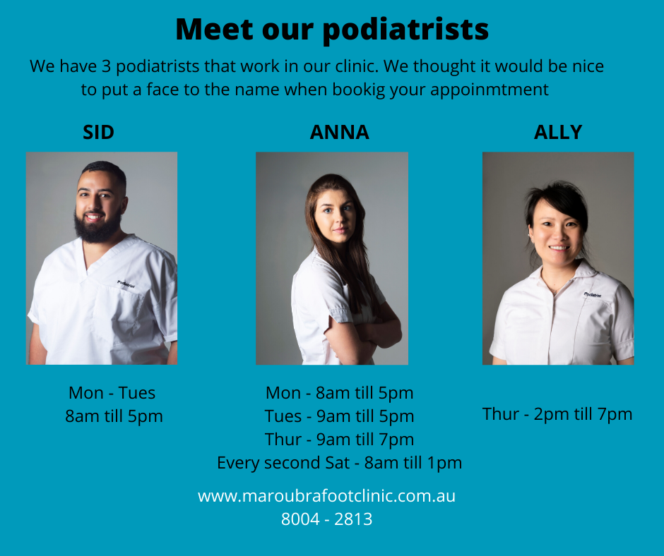 Maroubra Foot Clinic | doctor | Shop 10/3 Meagher Ave, Maroubra NSW 2035, Australia | 0280042813 OR +61 2 8004 2813