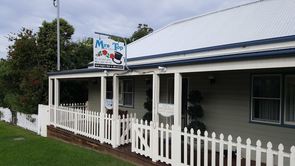 Mrs Top at Milton Bed and Breakfast | lodging | 63 Wason St, Milton NSW 2538, Australia | 0244552099 OR +61 2 4455 2099