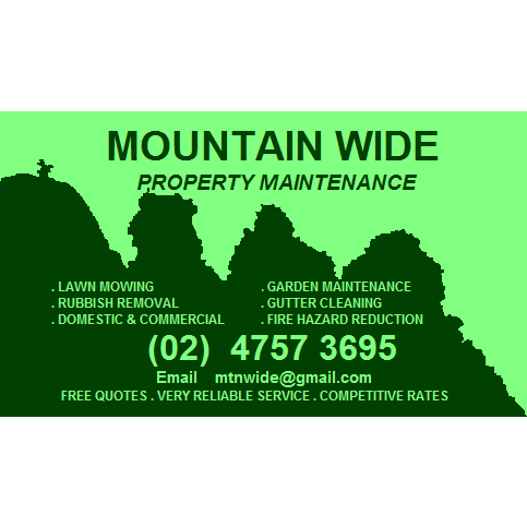 Mountain Wide Property Maintenance | general contractor | 8 Dalrymple Ave, Wentworth Falls NSW 2782, Australia | 0247573695 OR +61 2 4757 3695