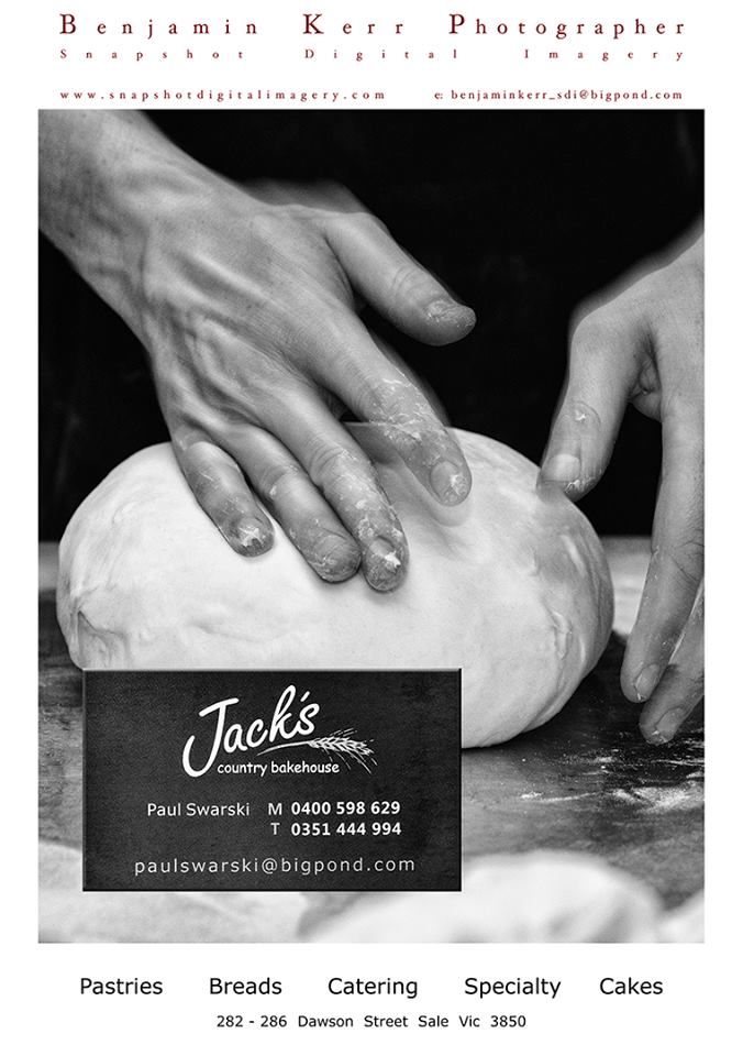 Jacks Country Bakehouse Cafe | bakery | 284 Dawson St, Sale VIC 3850, Australia | 0351444994 OR +61 3 5144 4994