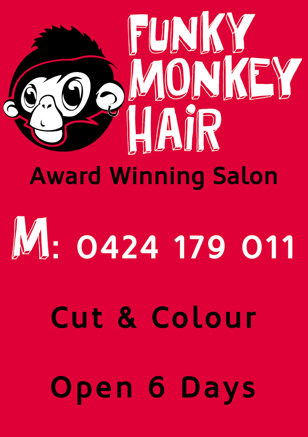 funky monkey hair | hair care | Level One/860 Old Cleveland Rd, Carina QLD 4152, Australia | 0424179011 OR +61 424 179 011