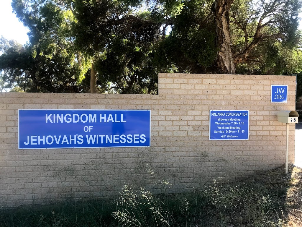 Kingdom Hall of Jehovahs Witnesses | church | 25 Tuckey St, Pinjarra WA 6208, Australia | 0413051414 OR +61 413 051 414