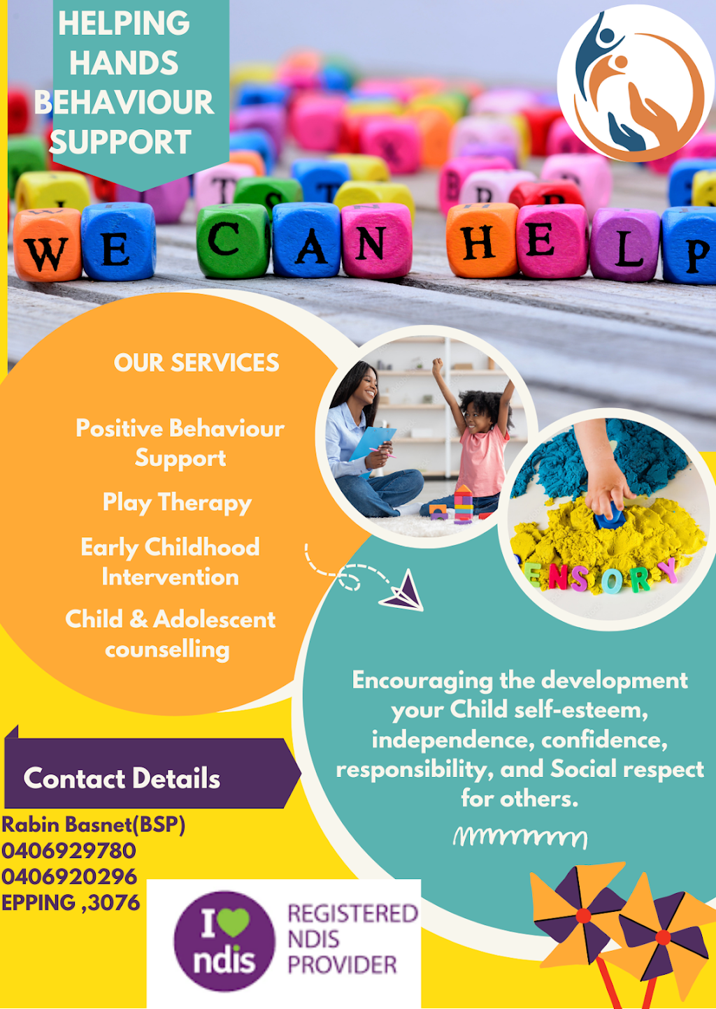 Helping hands behaviour support | Sanctuary Lakes S Blvd, Point Cook VIC 3030, Australia | Phone: 0406 920 296