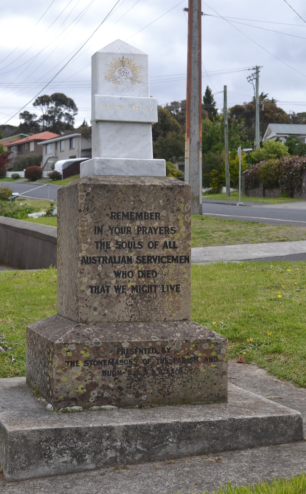 Soldiers memorial | 26 Lennox Ave, Lutana TAS 7009, Australia