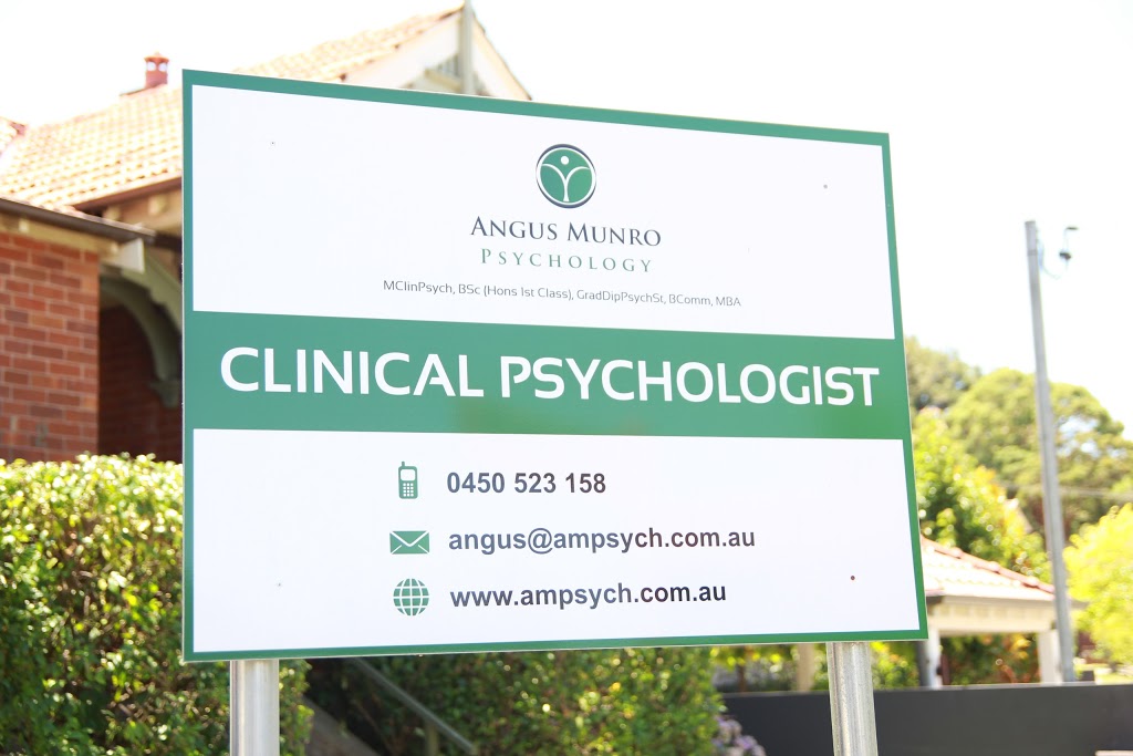 Angus Munro Psychology | 2 Warwick Ave, Cammeray NSW 2062, Australia | Phone: 0450 523 158
