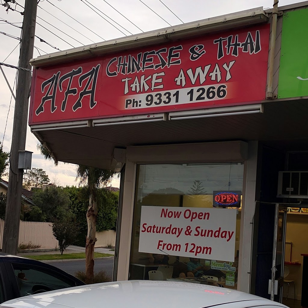 Afa Chinese and Thai Takeaway | meal delivery | 1/39 Dinah Parade, Keilor East VIC 3033, Australia | 0393311266 OR +61 3 9331 1266