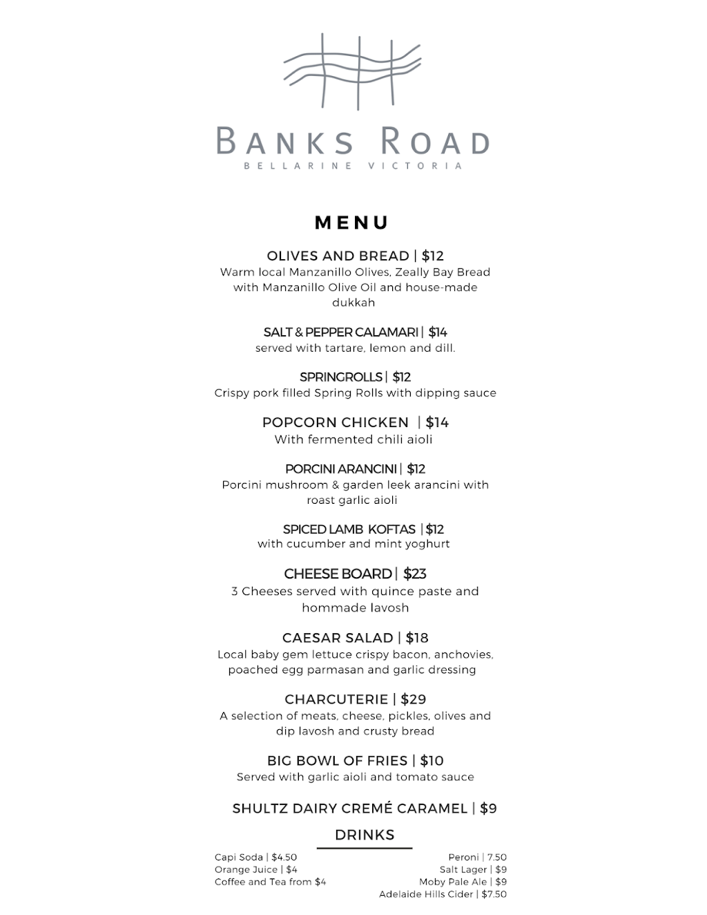 Banks Road Vineyard | restaurant | 600 Banks Rd, Marcus Hill VIC 3222, Australia | 0352583777 OR +61 3 5258 3777