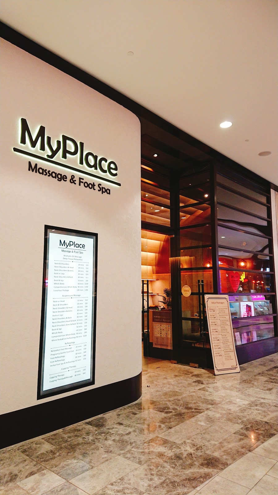 MyPlace Massage & Foot Spa | spa | Shop G118, The Glen Shopping Centre, 235 Springvale Rd, Glen Waverley VIC 3150, Australia | 0388393625 OR +61 3 8839 3625