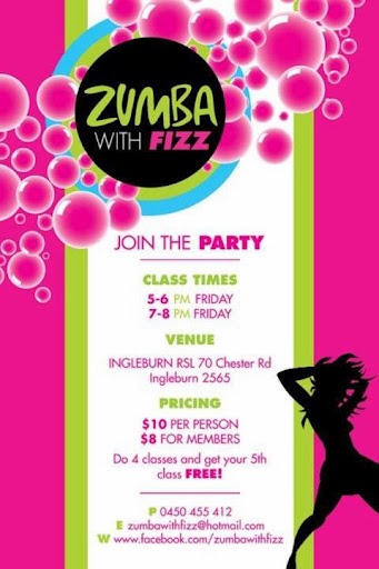 Zumba With Fizz | health | 70 Chester Rd, Ingleburn NSW 2565, Australia | 0450455412 OR +61 450 455 412