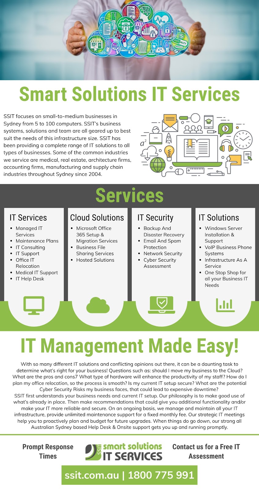SSIT - Managed IT Support Services - Helensburgh |  | 8a Longview Cres, Stanwell Tops NSW 2508, Australia | 1800775991 OR +61 1800 775 991