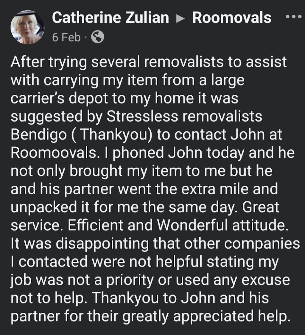 Roomovals | 167 High St, Kangaroo Flat VIC 3555, Australia | Phone: 0460 541 176