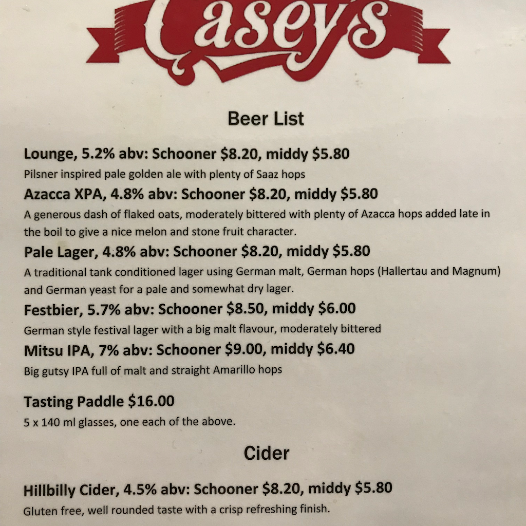 Caseys Brewery | 4/53-55 Regentville Rd, Jamisontown NSW 2750, Australia | Phone: (02) 4708 0400