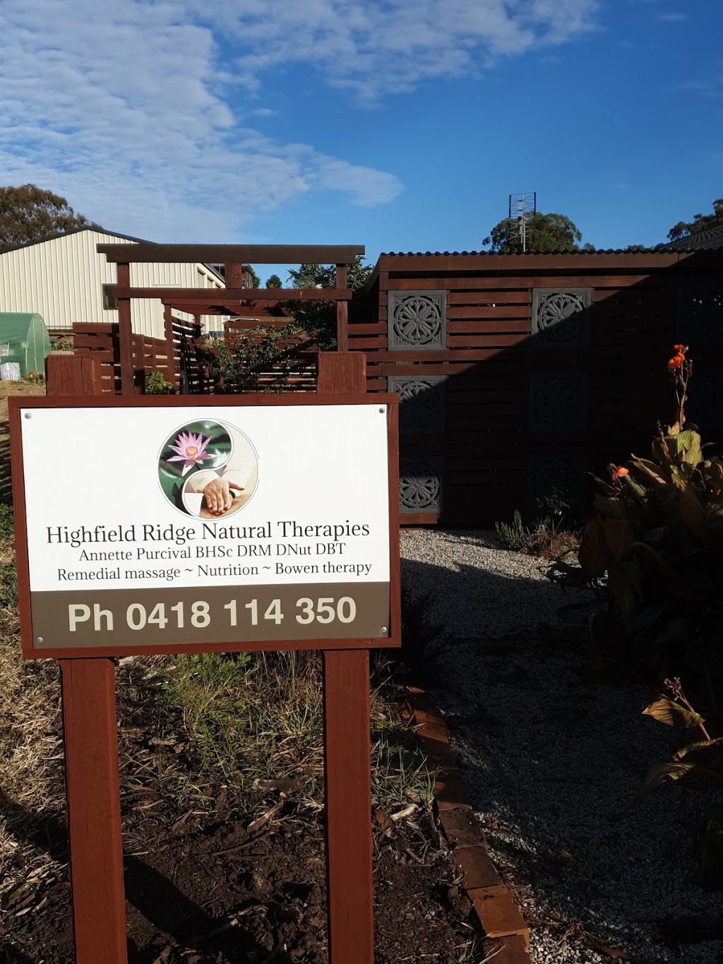Highfield Ridge Natural Therapies | health | 2 Colonial Dr, Gowrie Junction QLD 4352, Australia | 0418114350 OR +61 418 114 350