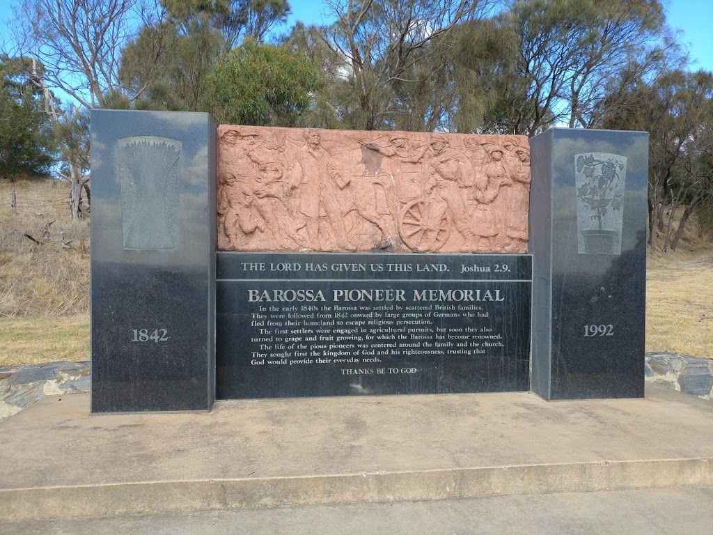Barossa Pioneer Memorial | 127 Menglers Hill Rd, Bethany SA 5352, Australia