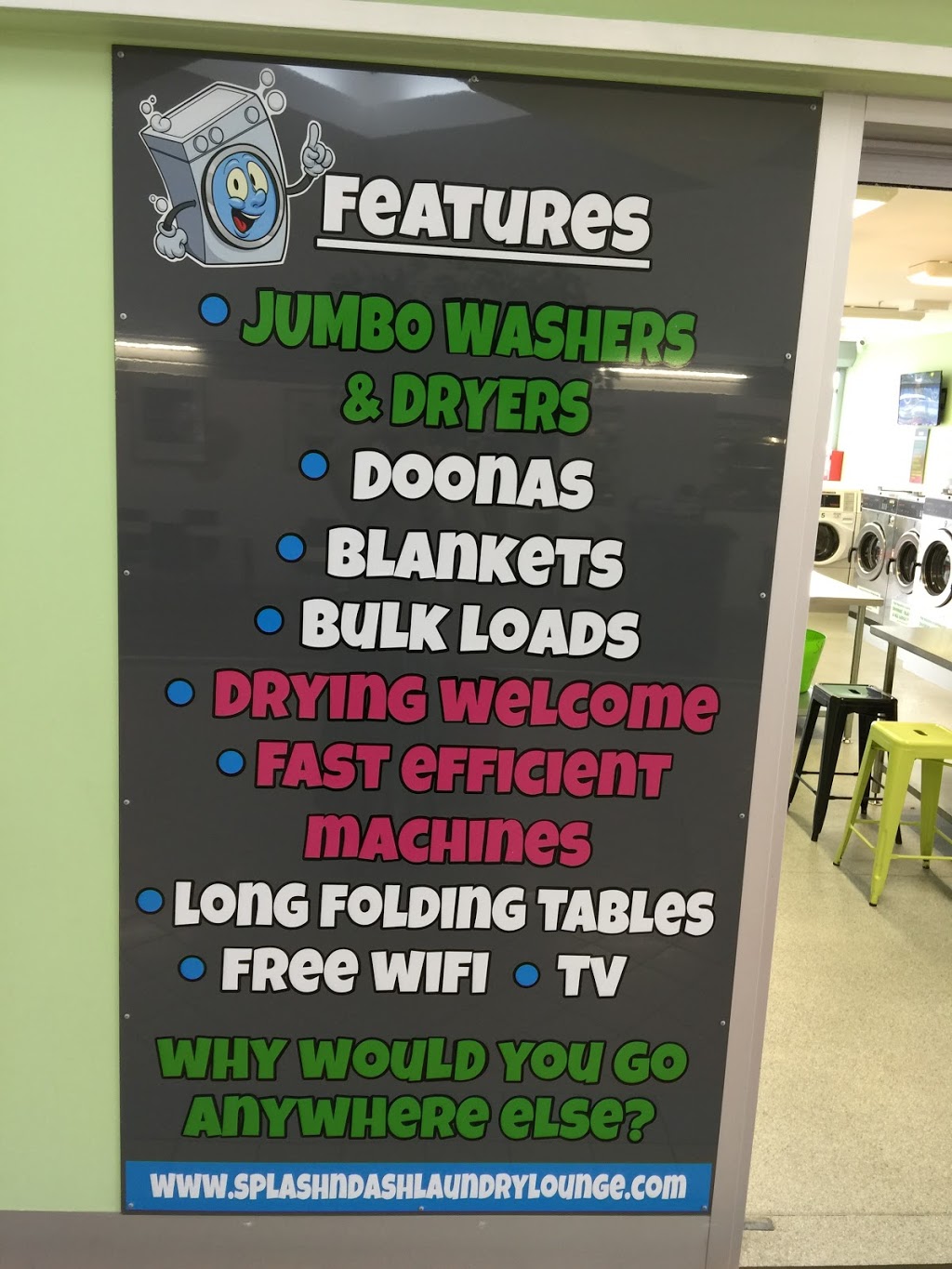 Splash n Dash Self Serve Coin Laundry | Shop 15 (outside entrance also) Gladstone Park Shopping Centre, 8-34 Gladstone Park Dr, Gladstone Park VIC 3043, Australia