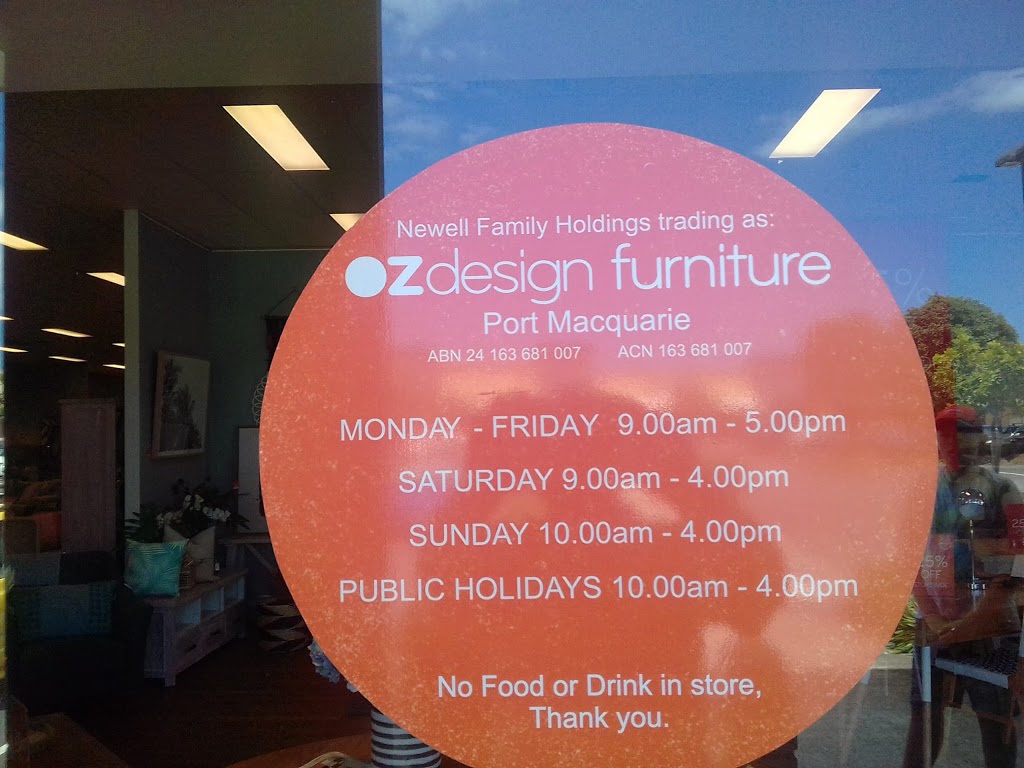OZ Design Furniture | furniture store | Port Home Zone, Shop 5/160 Hastings River Dr, Port Macquarie NSW 2444, Australia | 0265846645 OR +61 2 6584 6645