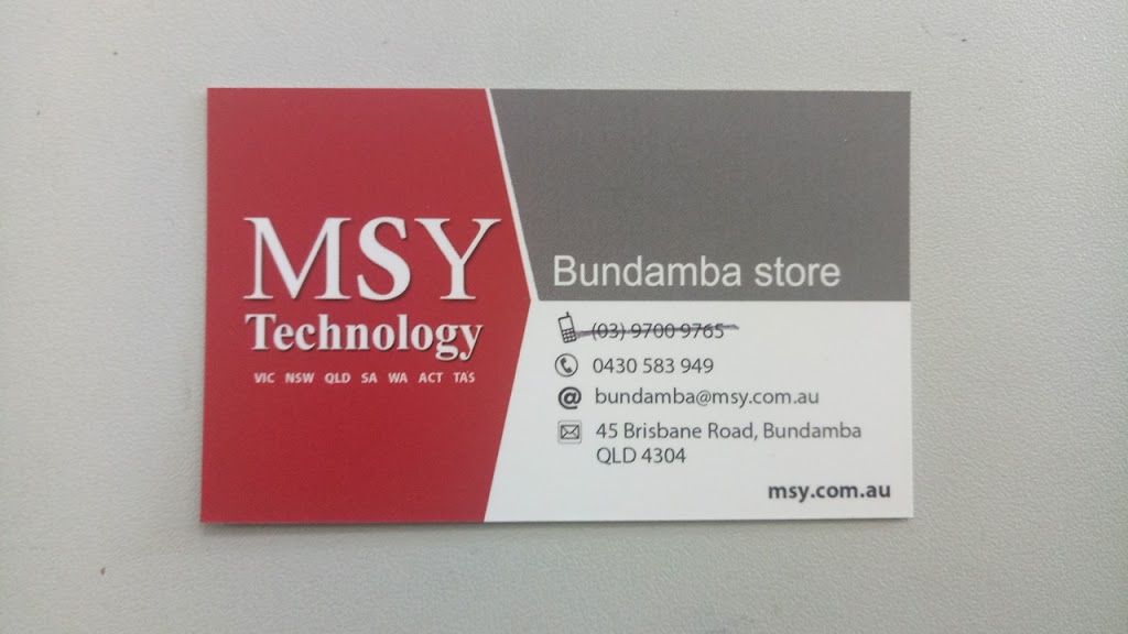 MSY Technology | electronics store | 45 Brisbane Rd, Bundamba QLD 4304, Australia | 0397009765 OR +61 3 9700 9765