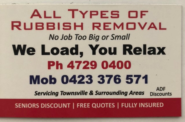 All Types of Rubbish Removal | 163 Stuart Dr, Wulguru QLD 4811, Australia | Phone: 0423 376 571