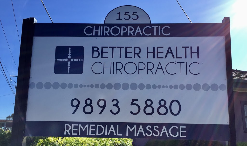 Better Health Chiropractic | health | 155 Springfield Rd, Blackburn North VIC 3130, Australia | 0398935880 OR +61 3 9893 5880