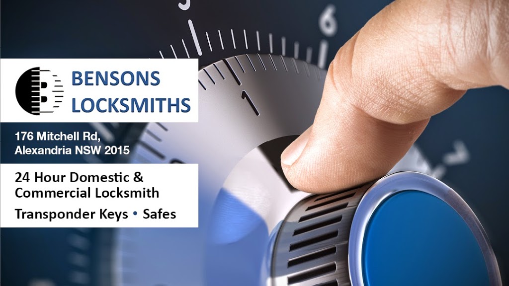 Bensons Locksmiths & Security Services | 176 Mitchell Rd, Alexandria NSW 2015, Australia | Phone: (02) 9516 4688